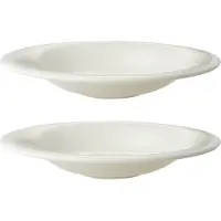 Maastricht porselein Maastricht Porzellan tiefes Coupe-Bord Lux 29 cm Offwhite Porzellan 2 Stück