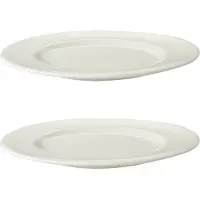 Maastricht porselein Maastricht Porzellan Teller Lux 21 cm Offwhite Porzellan 2 Stück