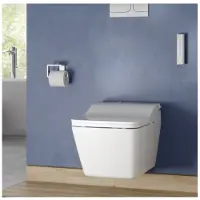 Toto SW Washlet, multifunktionaler WC-Sitz, mit auto flush, 391x579x108mm, eckiges Design, CleanCase, Sitzring nahtlos, TCF804C2G