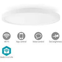 Nedis SmartLife Deckenleuchte - RGB / Warm bis kühlen weiß - Rund - Durchmesser: 290 mm - 1800 lm - 2700 - 6500 K - IP20 - Energieklasse: F - Android / IOS