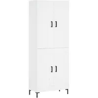 vidaXL Highboard Weiß 69,5x34x180 cm Holzwerkstoff