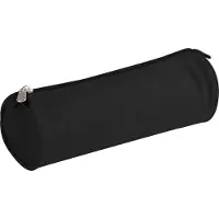 Clairefontaine Etui Basic 7 x 22 cm Runde Poliestertasche Schwarz Schule