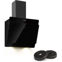 Klarstein Aurica Dunstabzugshaube Umluftset 60cm Aktivkohlefilter schwarz