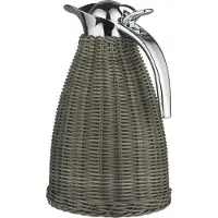 Ib Laursen Thermoskanne Grau Poly-Rattan Geflecht 1,5 Liter | Gr.: onesize