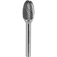 Graphite HM Metallfräser, oval, Typ E, Schaft 6 x 45 mm, für Schleifmaschine, für Aluminium, Kunststoff
