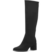 Marco Tozzi Damen Stiefel Stretch Reißverschluss Blockabsatz Vegan 2-25500-41, Größe:39 EU, Farbe:Schwarz