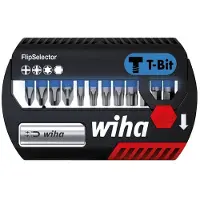 Wiha 41826 Bitsæt 13 dele Krydskærv Phillips, Unbrako, TORX Plus