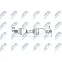 NTY NPW-SB-010 Antriebswelle Vorne Links Vorne Rechts für SUBARU Legacy IV Kombi (BP) IMPREZA Schrägheck (GR, GH, G3) OUTBACK (BL, BP)