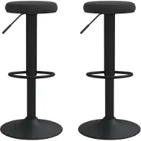 vidaXL Barhocker 2 Stk. Schwarz Samt
