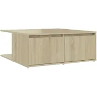 vidaXL Couchtisch Sonoma-Eiche 80x80x31 cm Holzwerkstoff