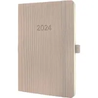 Sigel Wochenkalender 2024 C2430 taupe , 2S/1W, 210x135x16 mm