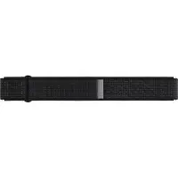 Samsung Originales Feather Fabric Wide Armband für Galaxy Watch 4 / 5 / 6 / 7 / FE (20 mm) - Größe M/L - Schwarz