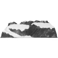 My Village Weihnachtsdorf Landschaft basic glacier 78x25 cm (tweekleurig)