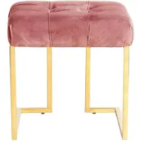 Underbar | Pouf Rarity Samt Rosa Samt 48x48x48x48 cm | NADUVI