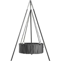 Leander Classic Vugge m. Madras - 83x50x30 cm - Grau - - One Size - Wiege