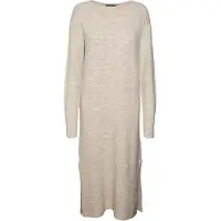Vero Moda Strickkleid 10291689 Beige Relaxed Fit