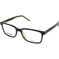 HUGO HG 1245 Herren-Brille inkl. Gläser Vollrand Quadratisch Acetat-Gestell 56/17/145, blau