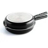Quid Gastro FUN Doble Tortilla Black Bratpfanne, 26 cm max. Durchmesser, Aluminium, Induktionsherd-geeignet, Antihaftbeschichtung
