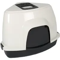 Ebi & Ebi Ebi, Katzentoilette Prism, 60 Zen Series M – 38 x 56 x 40 cm, Weiß, mit rutschfe