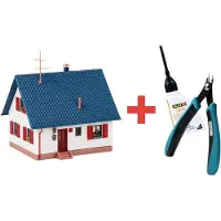 Faller 195601 H0 Promotion-Set Bastelhaus (weiß/grau)