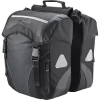 Xlc Doppelpacktasche 30 Liter 2x15 Liter 29x14x14cm Schwarz/ Anthrazit Fahrrad