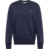 Gant für Herren. 2006065 Shield marineblaues Sweatshirt mit Rundhalsausschnitt (XXL), Lässig, Baumwolle, Langarm