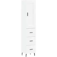 vidaXL Highboard Weiß 34,5x34x180 cm Holzwerkstoff