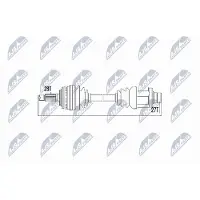 NTY NPW-HD-036 Antriebswelle Vorne Links für HONDA CR-V I (RD)