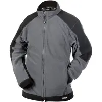 Dassy Kazan Zweifarbige Fleecejacke - schwarz/zementgrau - L