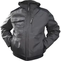 Dassy Austin Canvas Winterjacke SCHWARZ Gr.M Länge: STANDARD