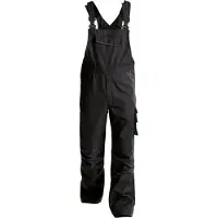 Dassy Bolt Canvas Latzhose mit Kniepolstertaschen - olivgrün/schwarz - 64
