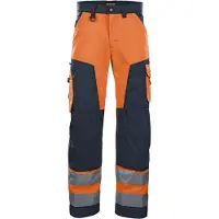 Blakläder Warnschutz-Bundhose, orange / marineblau, Konfektionsgrösse 28