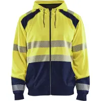 Blakläder High Vis Kapuzensweater 3546 2528 in zwei Farben, Farbe:gelb/schwarz, Größe:4XL