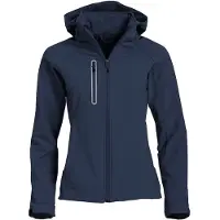 Clique Moderne Damen Jacke Milford 3-Lagen Softshell wasserdicht atmungsaktiv mit abnehmbarer Kapuze