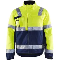 Blakläder Herren Warnjacke Winter 4862 rot, schwarz Grösse 4XL