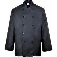Portwest Kochjacke C834-Somerset Schwarz M