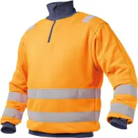Dassy Denver Warnschutz Sweatshirt - neongelb/dunkelblau - XL
