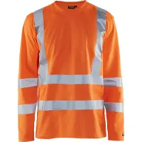 Blakläder Herren Warnschutz-Langarmshirt 3381 orange Grösse L