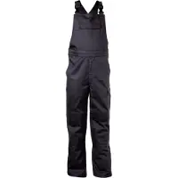 Dassy Dakota Brandverzörgernde Latzhose mit Kniepolstertaschen - schwarz - 53