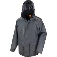 Result WORK-GUARD R305X | Work-Guard Vostex Long Coat Wind- und wasserdicht - Farbe: Black - Größe: 4XL