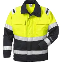 Fristads Flamestat High Vis Jacke Kl. 2 4176 ATHS 120929 - warnschutz-gelb/marine - M