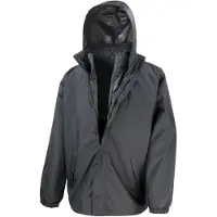 Result Core R215X | 3-in-1 Jacket with Quilted Bodywarmer - Farbe: Black - Größe: XS