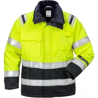 Fristads Flamestat High Vis Winterjacke für Damen, Kl. 3 4285 ATHS Grösse 3XL Warnschutz-Gelb/Marine