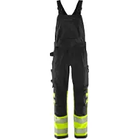 Fristads High Vis Green Stretch Latzhose Kl. 1 1032 GSTP Grösse C60 Warnschutz-Gelb/Marine