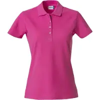Clique Basic Damen Polohemd aus reiner Baumwolle, 190 g/m², mit Ton-in-Ton-Knöpfen