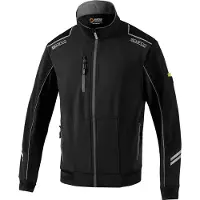 Sparco Technische Light-Shell-Jacke, schwarz/grau, Austin, T4 – XL