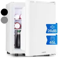 Klarstein Mini Kühlschrank für Zimmer, Mini-Kühlschrank für Getränke, Snacks & Kosmetik, Kleine Minibar, Kühlschrank Klein & Leise, Verstellbare Ablagen, Kleiner Skincar Kühlschrank 6-18°C, 45L