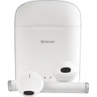 Denver TWE-46 - Ohrhörer - Drahtlos - Drahtlose Ohrhörer - Bluetooth - mit Ladeetui - Freisprecheinrichtung - Sport - Headset - In-Ear - Bluetooth 5.0 - Weiß