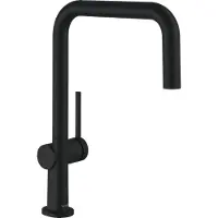 Hansgrohe Talis M54 Küchenarmatur, Einhebelmischer, Modell U 220, 1 Strahl, matt schwarz