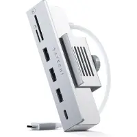 Satechi ST-UCICHS, USB 3.2 Gen 1 (3.1 Gen 1) Type-C, Silber, MicroSD (TransFlash), SD, USB 3.2 Gen 1 (3.1 Gen 1) Type-A, 101,6 mm, 40,6 mm